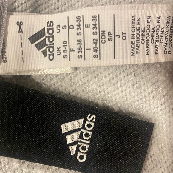 {Adidas} Essential Linear Logo Full Zip Hoodie - Picture 5 of 5